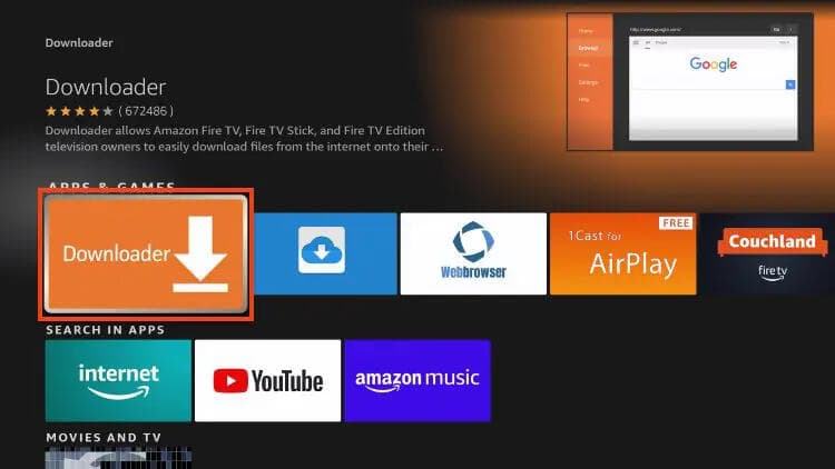 Schritt 2: „Downloader“ suchen & installieren
